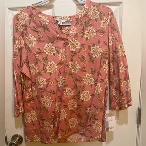 Women’s Croft & Barrow Pink Blouse